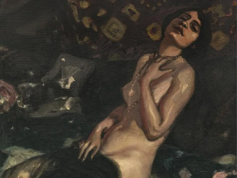 1844-Marc Albert von Keller - Nudo femminile seduto, 1914